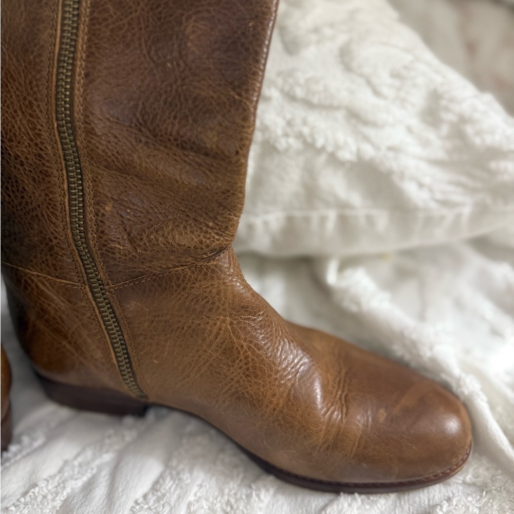 Patricia Nash Brown Leather Knee-High Boots - Picture 9 of 12